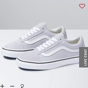 WORN ONCE Gray old skool Vans